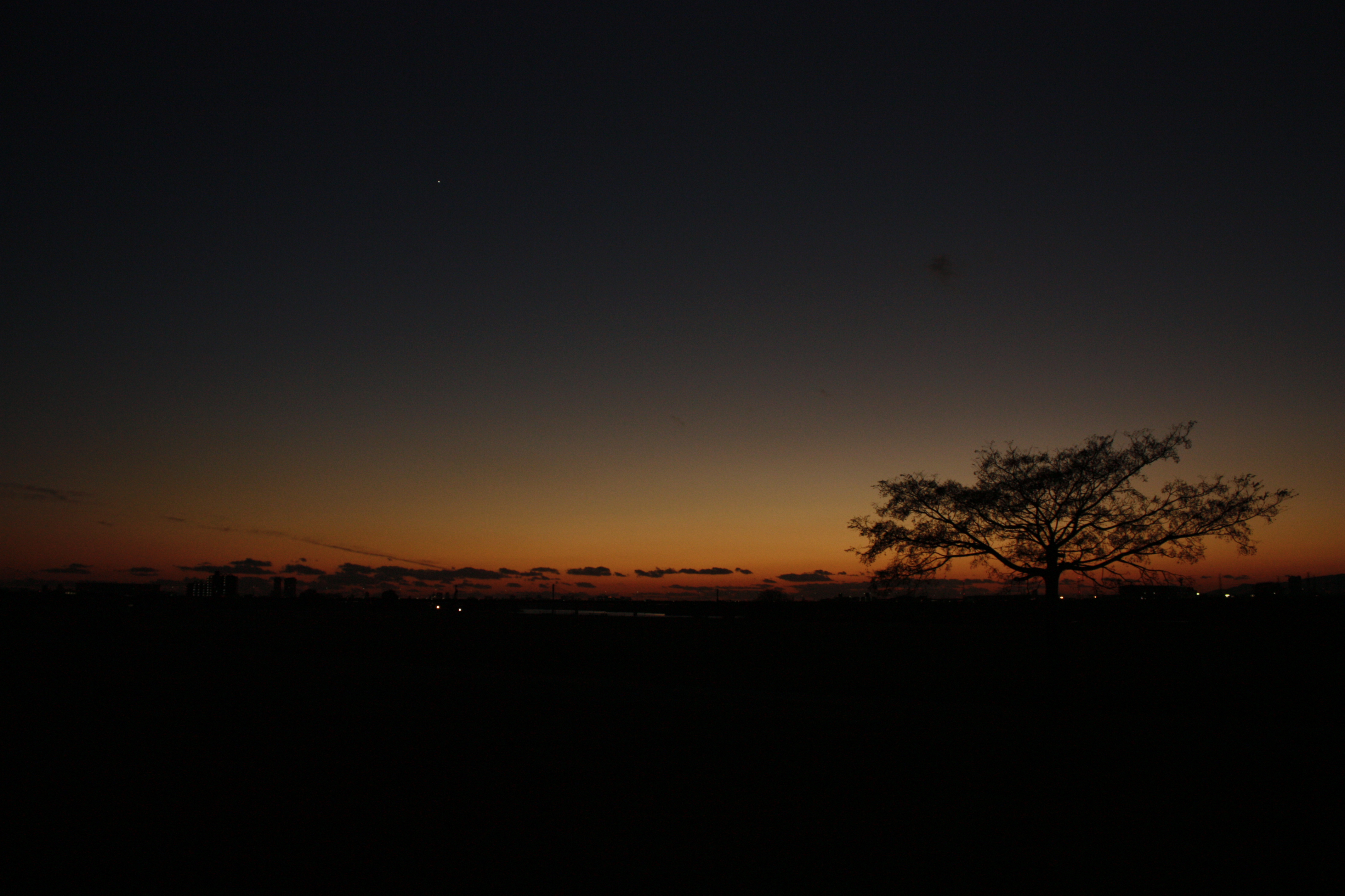 Yodogawa sunset photo