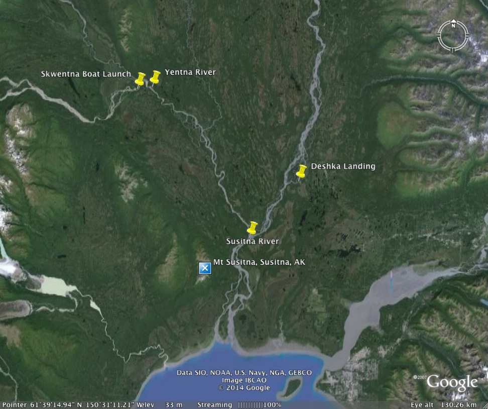 Moose hunt Trip Map